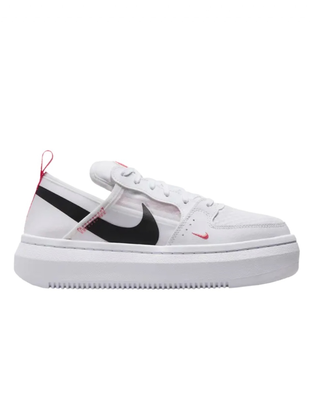Nike Court Vision Alta TXT sneaker White Black Sea Coral Athletic SHOE Lace Up 9 - Picture 3 of 16